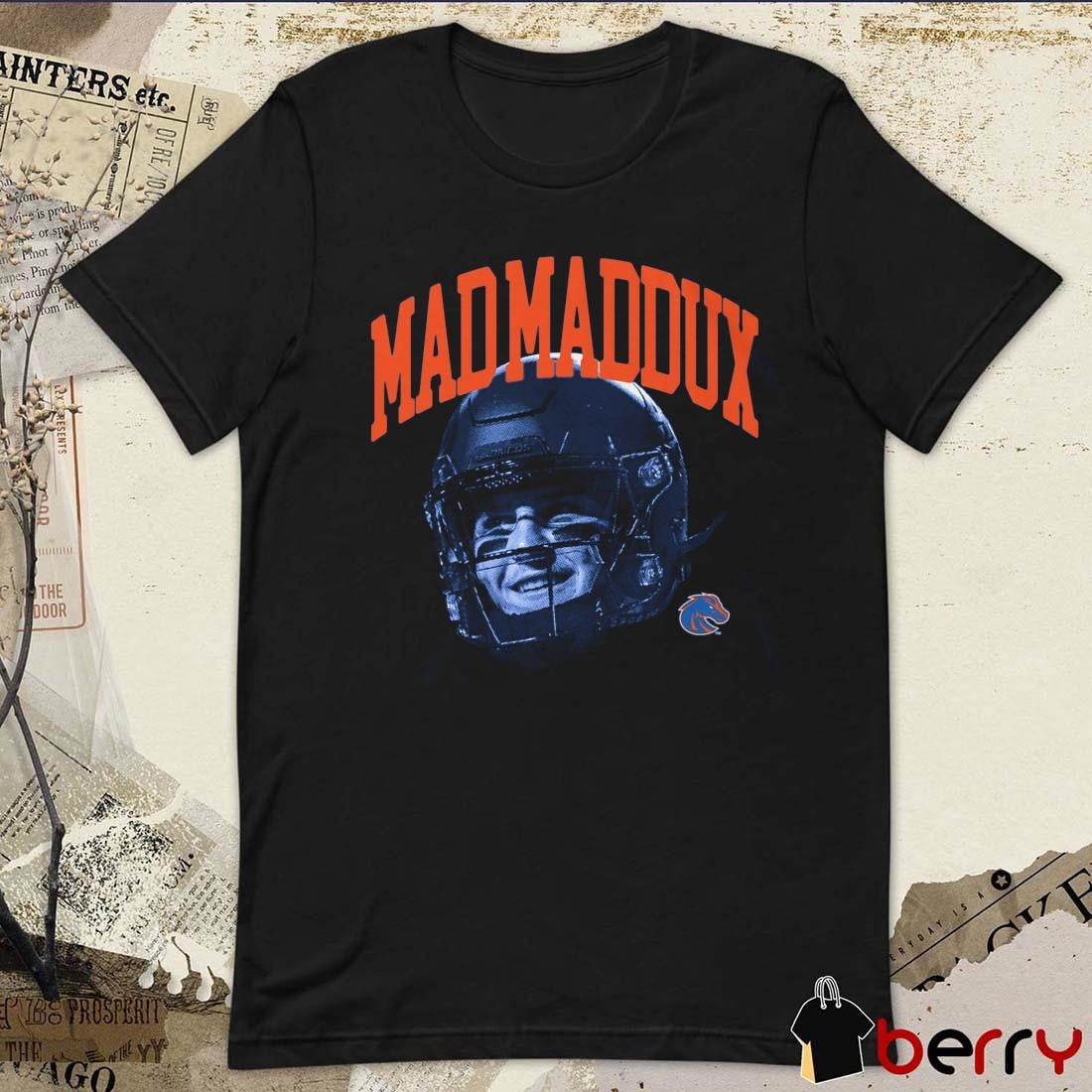 Maddux Madsen Boise State Broncos Royal Portrait Graphic t-shirt