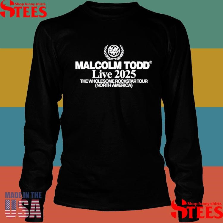 Malcolm Todd Live 2025 The Wholesome Rockstar Tour North America Shirts