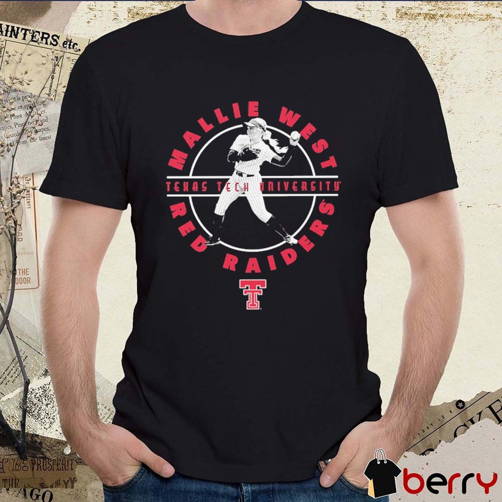 Mallie West Illustrated Texas Tech University Red Raiders t-shirtMallie West Illustrated Texas Tech University Red Raiders t-shirt