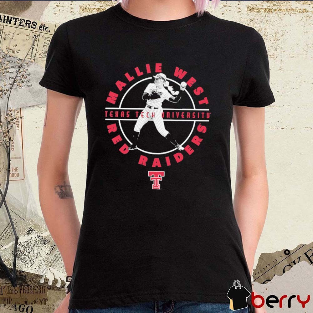 Mallie West Illustrated Texas Tech University Red Raiders t-shirtMallie West Illustrated Texas Tech University Red Raiders t-shirt