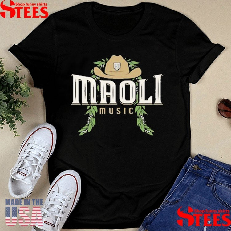 Maoli Music Lei Black T-shirts