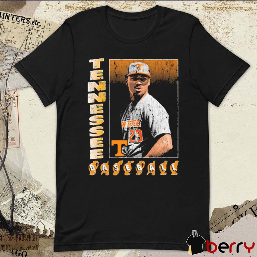 Marcus Phillips Portrait Tennessee Vols Baseball 2025 NCAA Division I Vintage t-shirt