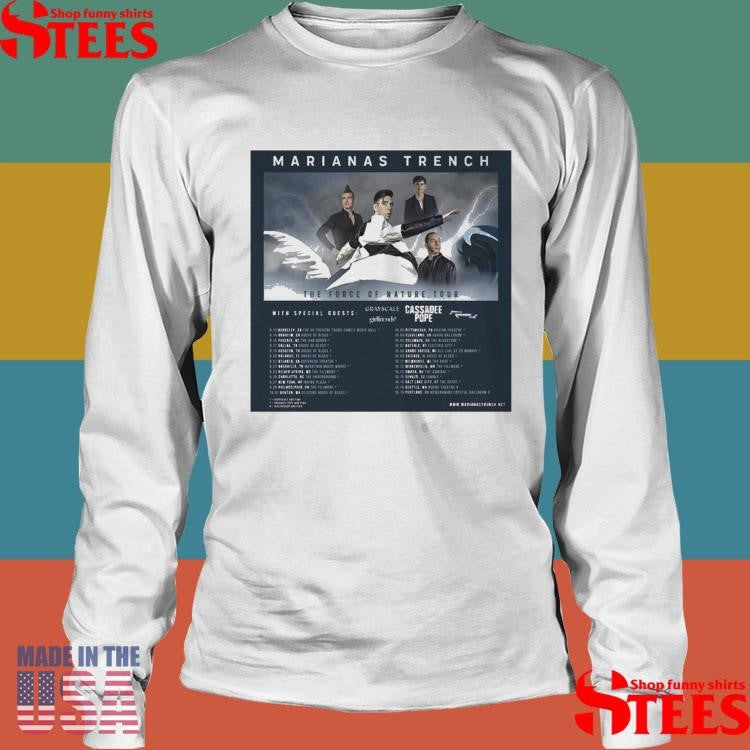 Marianas Trench The Force Of Nature Tour 2025 Shirts