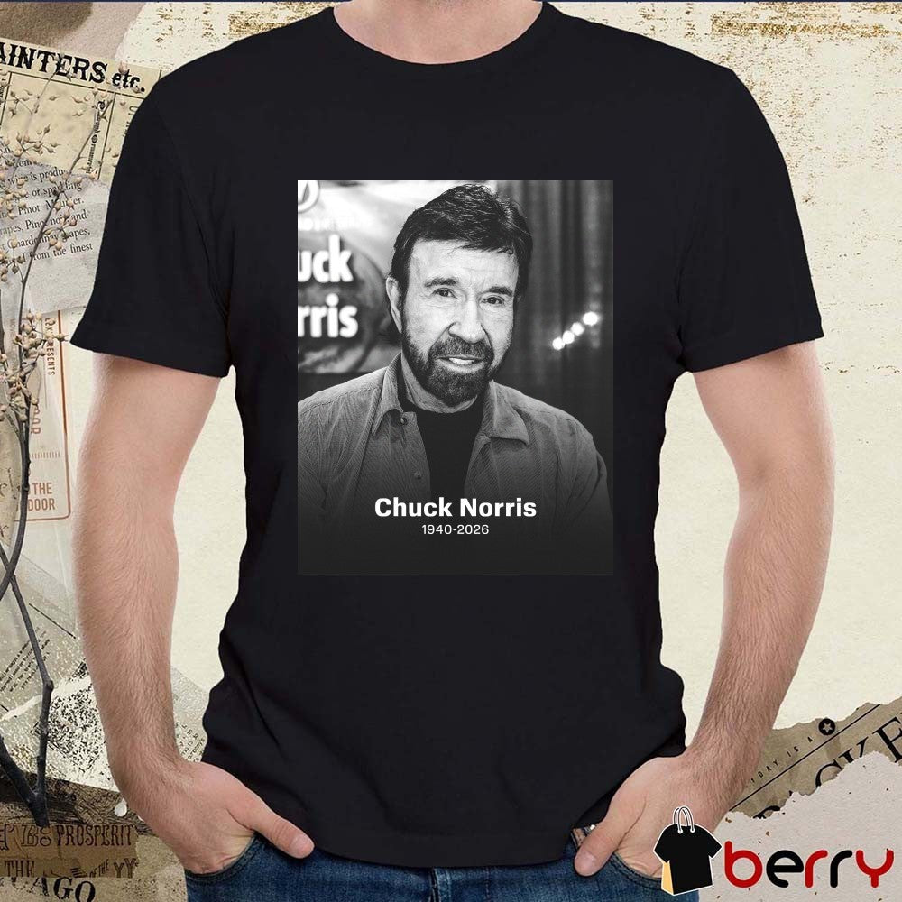 Martial Arts Grandmaster And Action Star Chuck Norris Has Died 1940 – 2026 ESPN Poster t-shirt