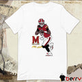 Maryland Terrapins Football NCAA Malik Washington Superstar Pose Signature t-shirt