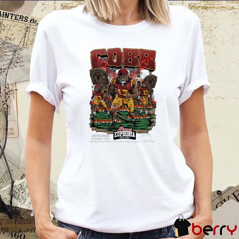 Mason Cobb USC Trojans Planet Euphoria Artwork t-shirt