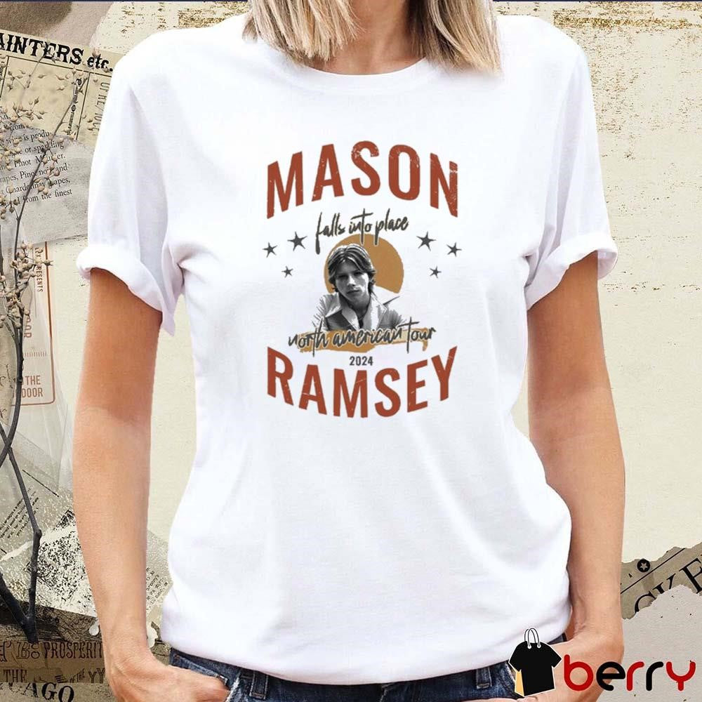 Mason Ramsey Falls Into Place North American Tour 2024 Photo t-shirt