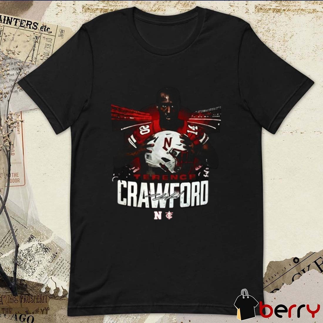 Matt Rhule Terence Bud Crawford Nebraska Cornhuskers football NCAA Signature t-shirt