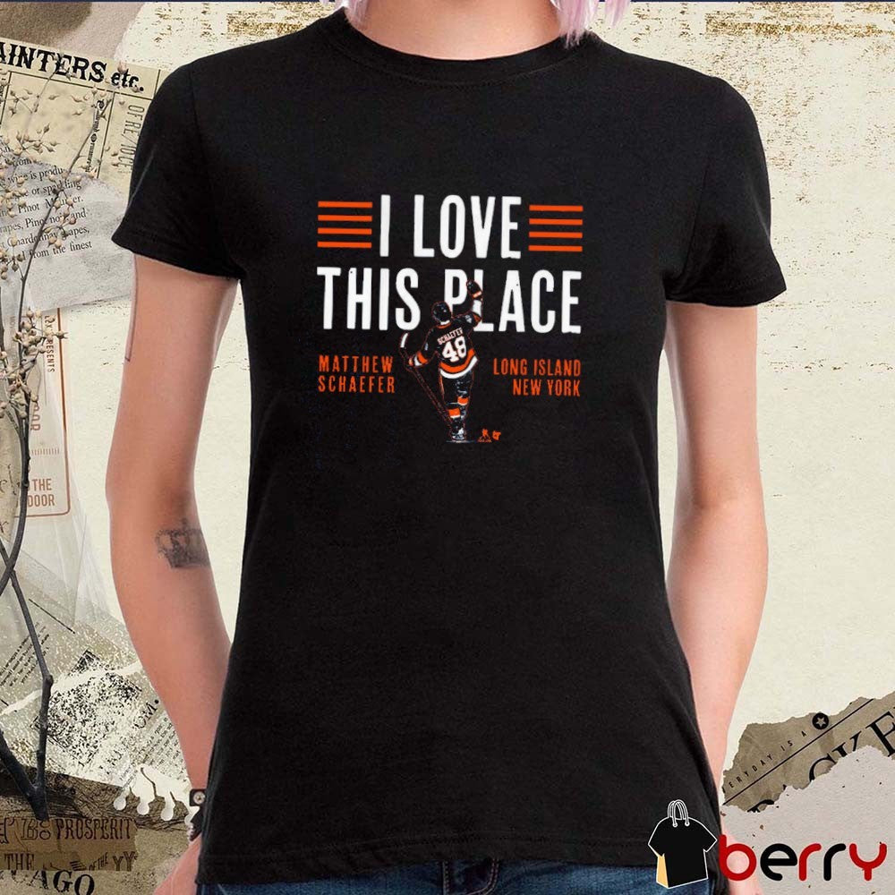 Matthew Schaefer I Love This Place Long Island New York Islanders 2025 t-shirt