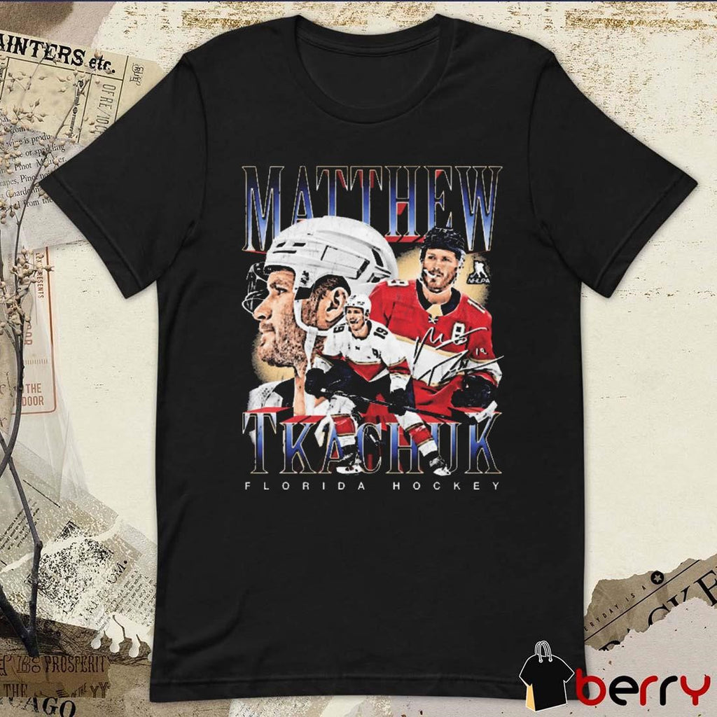 Matthew Tkachuk Florida Panthers Hockey Signature Vintage Graphic t-shirt