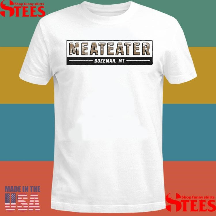 Meateater Wooden Box Bozeman Mt Shirts