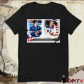 Megan Keller and Jack Hughes 2026 Olympics Topps NOW Poster t-shirt