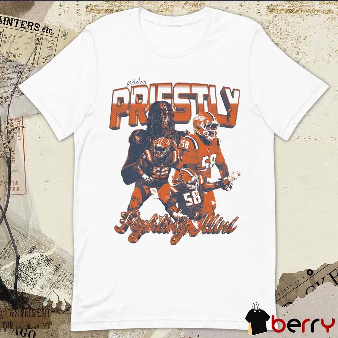 Melvin Priestly Illinois Fighting Illini Week 7 Graphic t-shirt