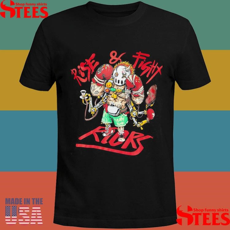 Men Riors Rise and Fight T-Shirt