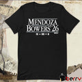 Mendoza-Bowers 2026 15 + 89 = 6 Las Vegas Raiders NFL Draft t-shirt