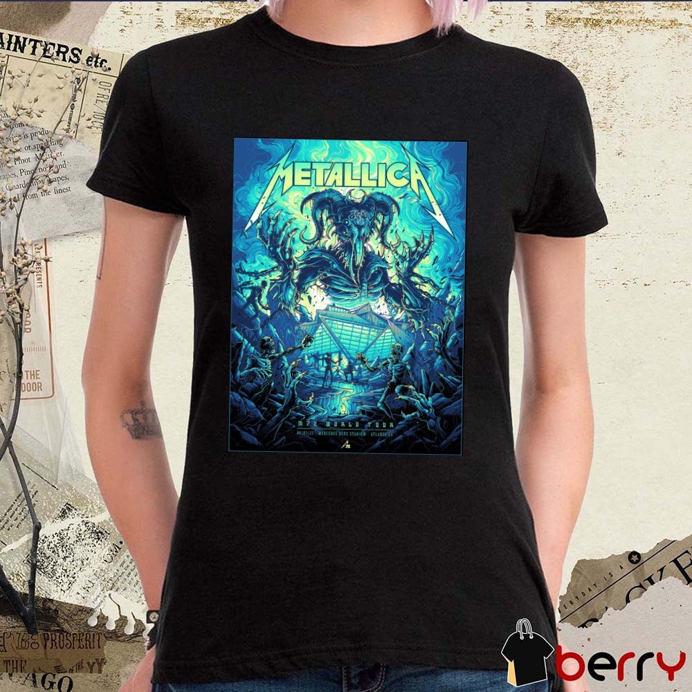 Metallica M72 World Tour June 03 2025 Mercedes Benz Stadium Atlanta GA Poster t-shirt