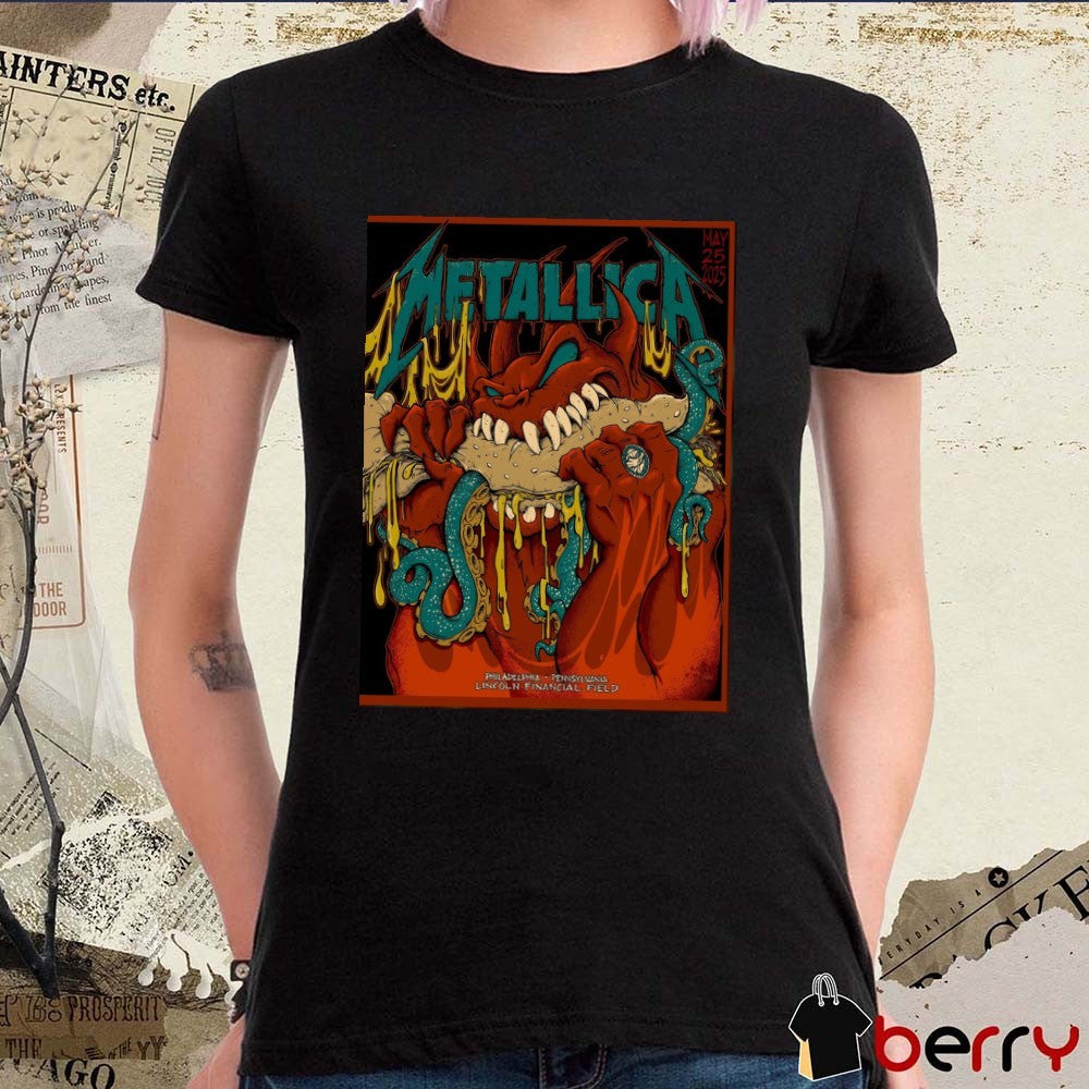 Metallica Philadelphia Pennsylvania Lincoln Financial Field May 25 2025 Poster t-shirt
