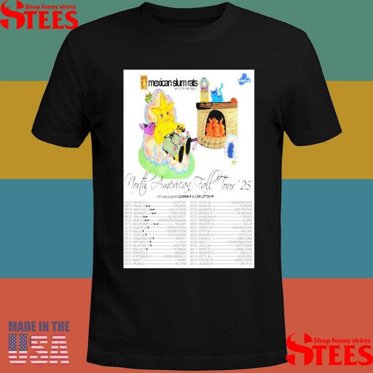 Mexican Slum Rats North American Fall Tour 2025 Poster T-shirt