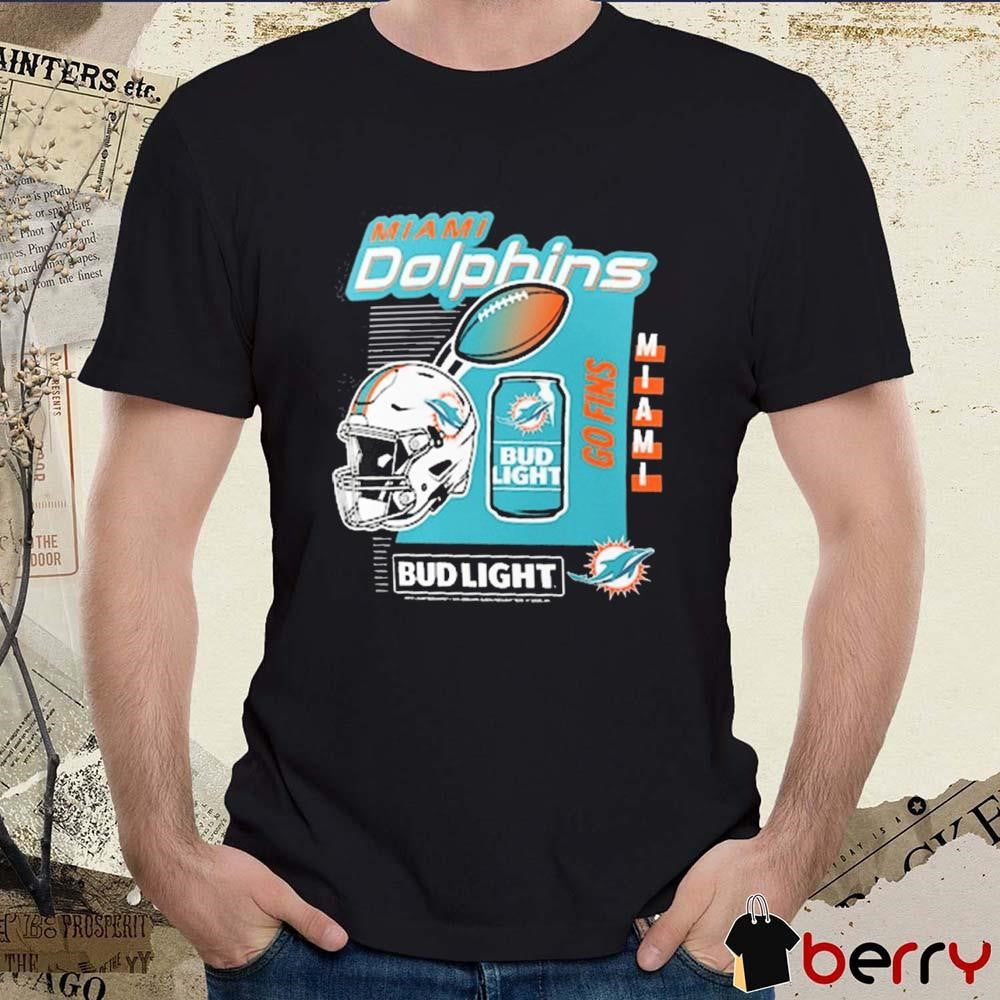 Miami Dolphins NFL Go Fins Bud Light 2024 t-shirt