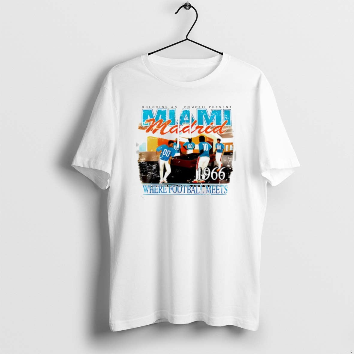 Official Miami Dolphins Where Football Meets Dolphins An Pompeii Present Miami Madrid T-Shirts, Hoodie, Sweatshirt
