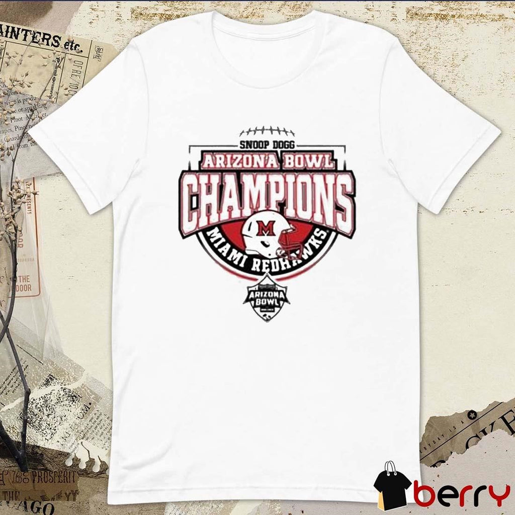 Miami Redhawks Snoop Dogg 2024 Arizona Bowl Champions Helmet t-shirt
