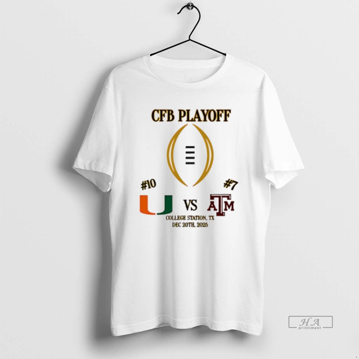 Official Miami Vs Texas Am 2025 Cfp First Rd Playoff Game 2 T-Shirts, Hoodie, Sweatshirt | CiraTrend.com