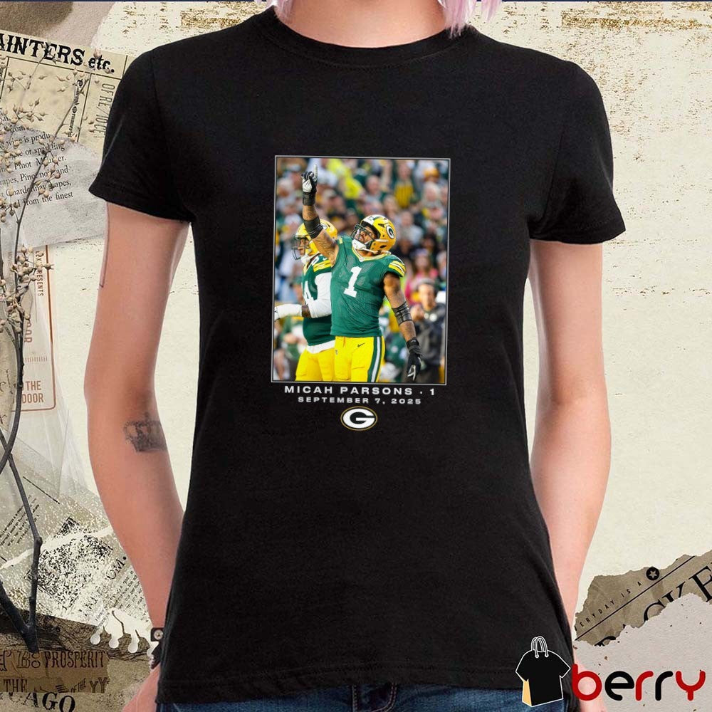 Micah Parsons Green Bay Packers NFL Flash Features Week 1 September 7 2025 t-shirt