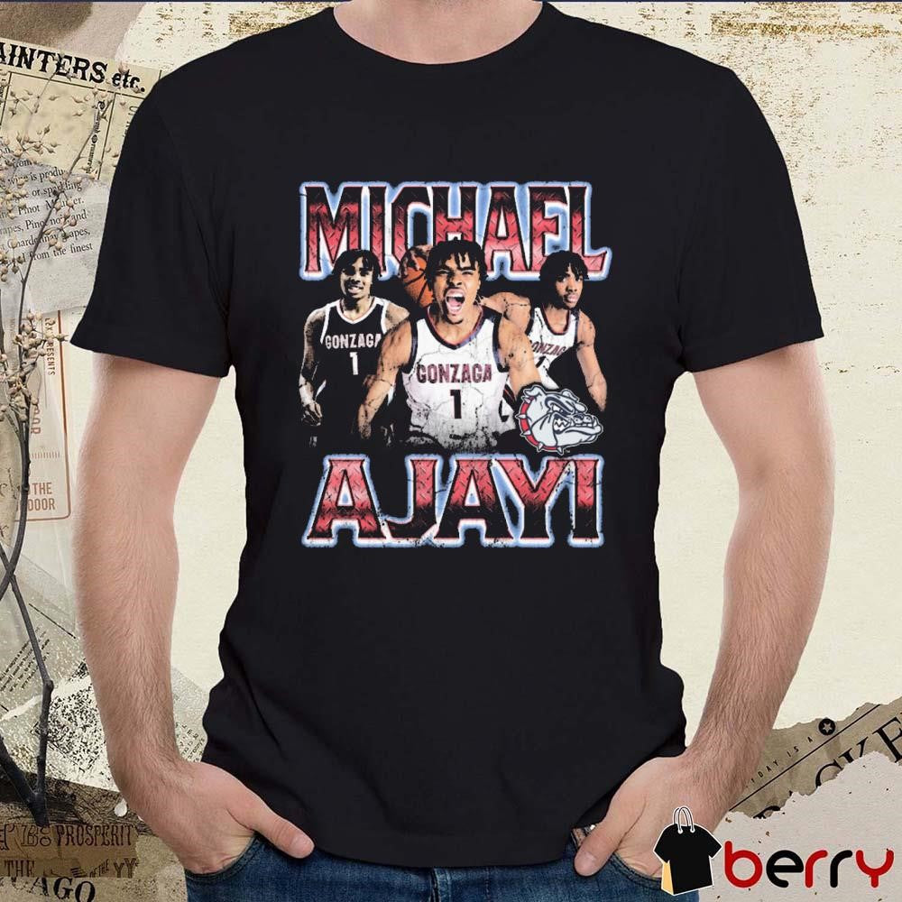 Michael Ajayi 90s Graphic Gonzaga Bulldogs t-shirt