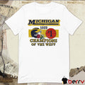 Michigan Wolverines #1 Vintage 1989 Champions of the West t-shirt