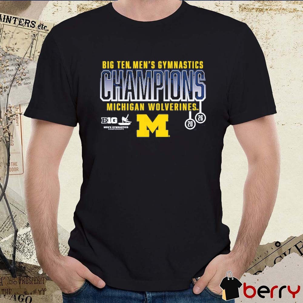 Michigan Wolverines 2026 NCAA Men’s Gymnastics National Champs t-shirt