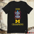 Michigan Wolverines 2026 NCAA Men’s March Madness Final Four Indianapolis Champions Logos t-shirt