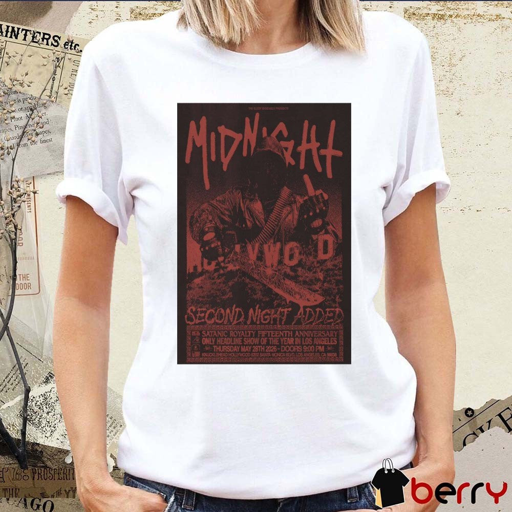 Midnight Band May 28 2026 Hollywood Palladium, Los Angeles Poster t-shirt