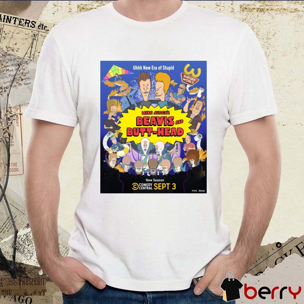 Mike Judge’s Beavis and Butt-Head New Season Wednesday, September 3rd on Comedy Central Poster t-shirt