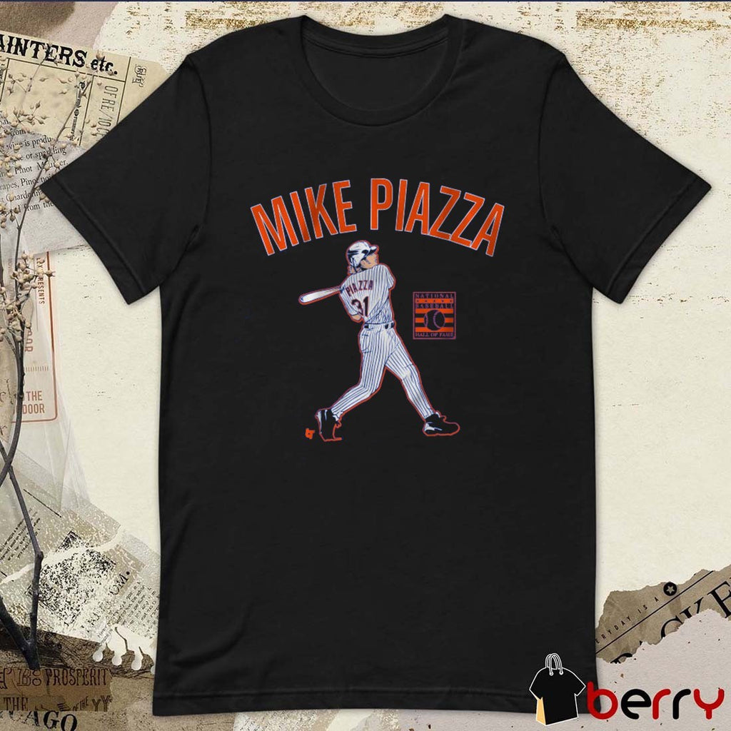 Mike Piazza Slugger Swing National Baseball Hall of Fame 2025 t-shirt
