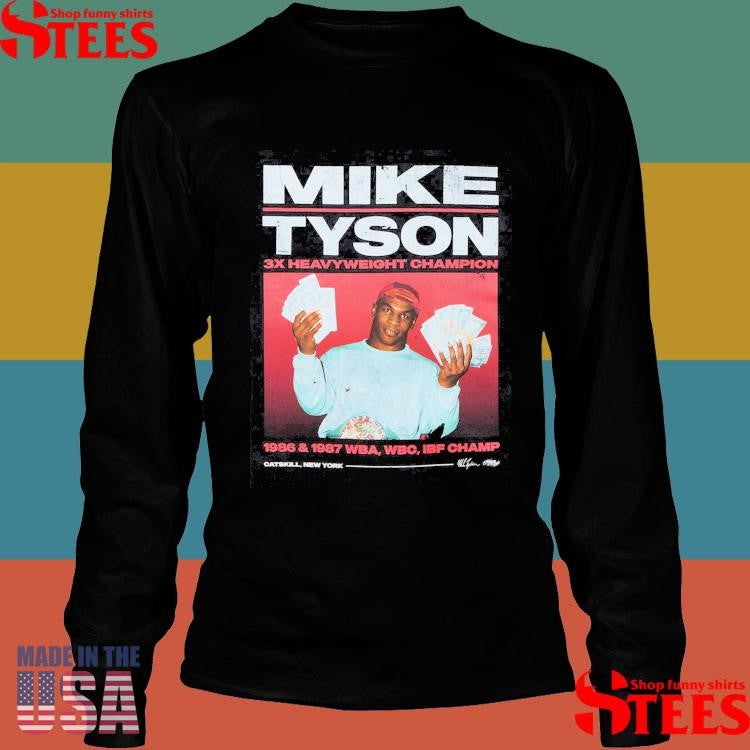 Mike Tyson 3x Heavyweight Champion 1986 & 1987 Wba Wbc Ibf Champ Shirts
