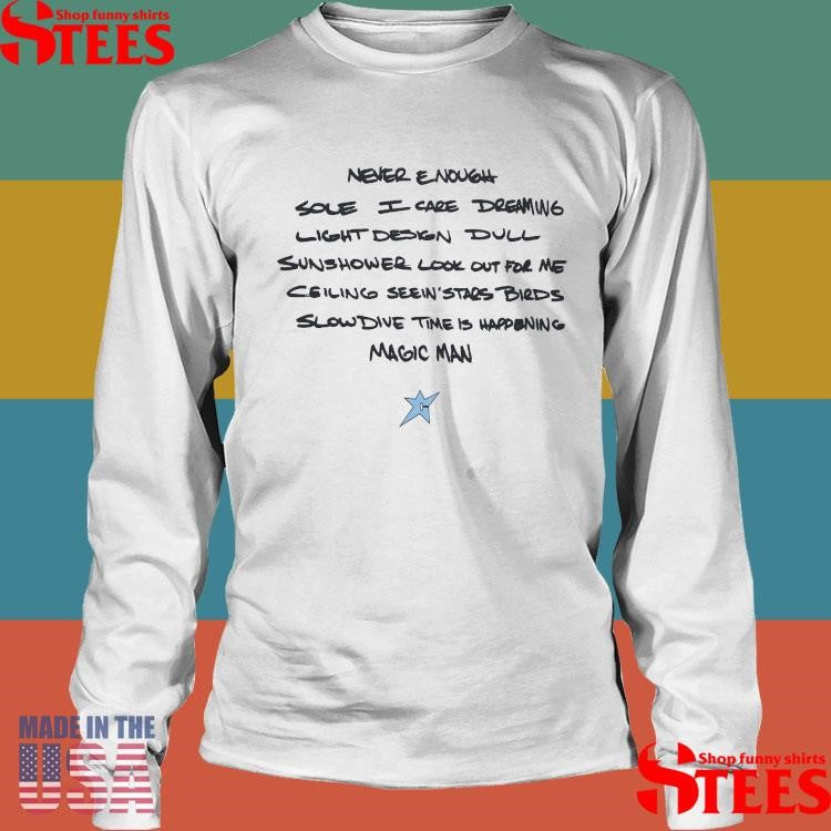 Misprint Turnstile Never Enough Sole I Care Dreaming Light Design Dull T-shirt