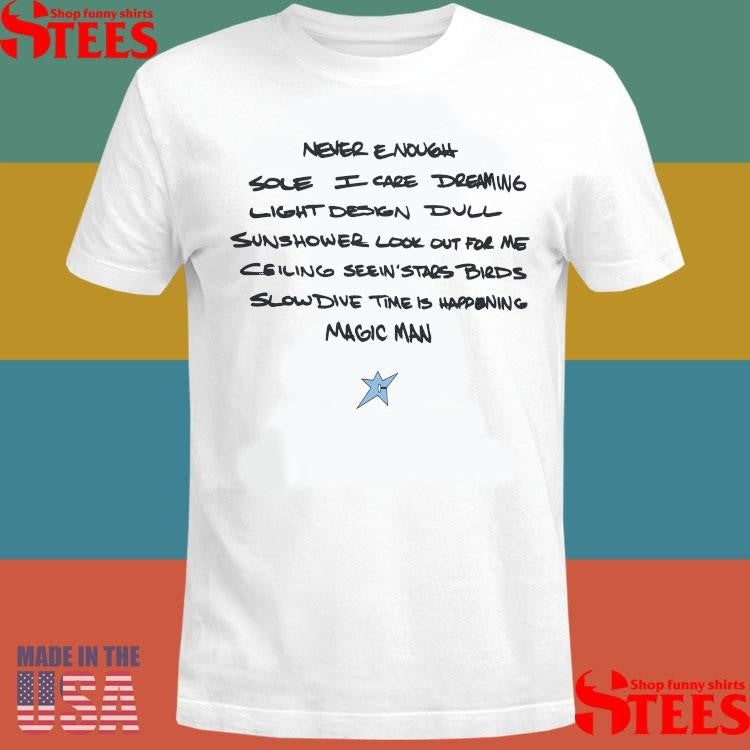 Misprint Turnstile Never Enough Sole I Care Dreaming Light Design Dull T-shirt