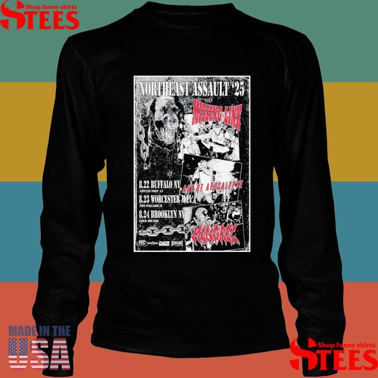 Missing Link And Mongrel Northeast Assault Tour 2025 Shirts
