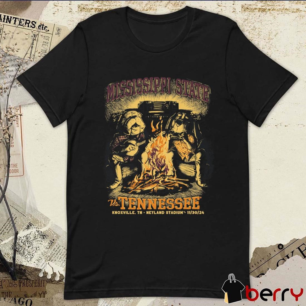 Mississippi State vs. Tennessee Game Day 2024 Knoxville TN Neyland Stadium t-shirt