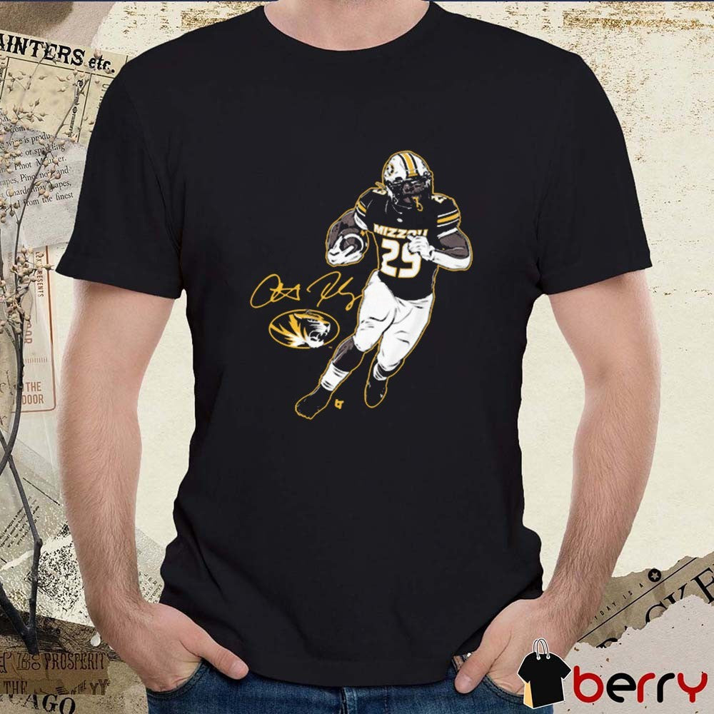 Missouri Tigers Football NCAA Ahmad Hardy Superstar Pose Signature t-shirt