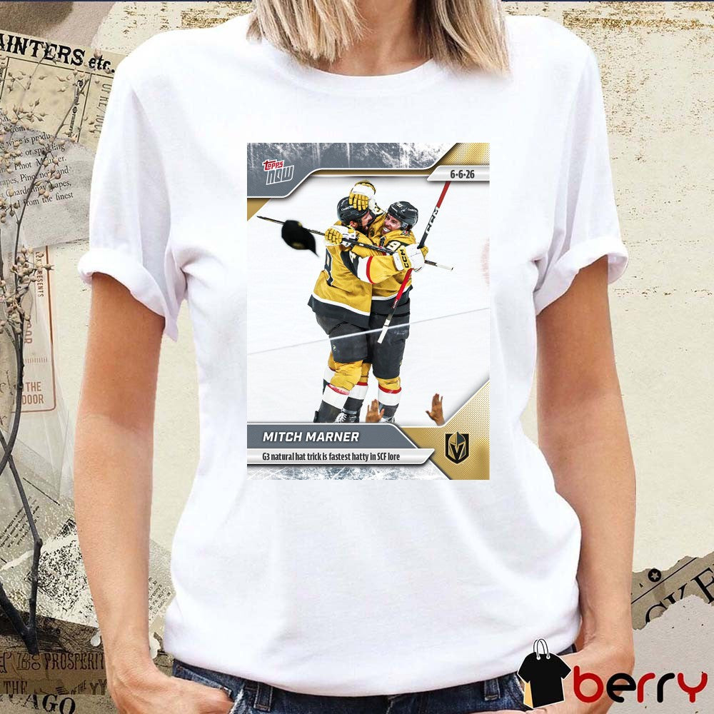 Mitch Marner G3 Natural Hat Trick Is Fastest Hatty In Scf Lore 2025-26 NHL Topps NOW t-shirt