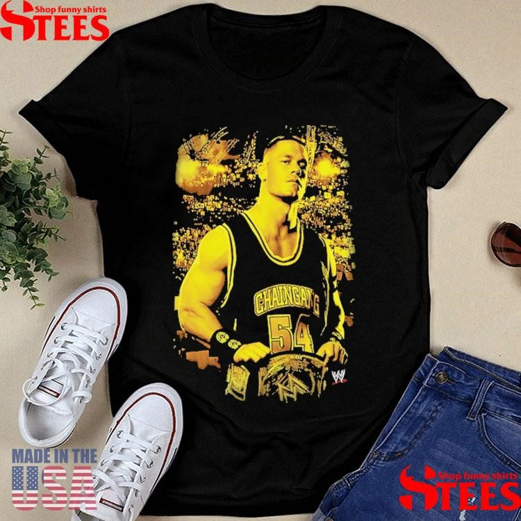 Mitchell & Ness Black John Cena Gold Shirts