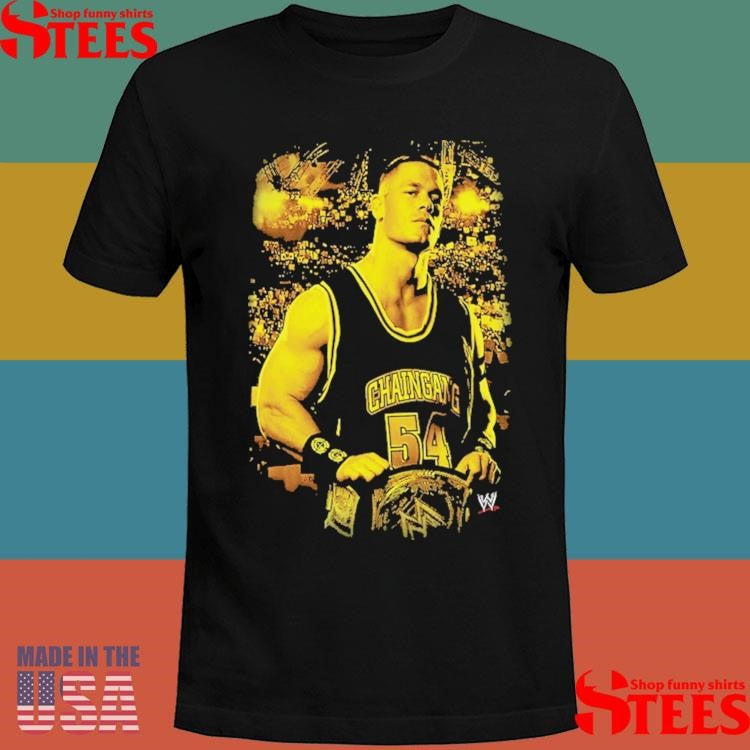 Mitchell & Ness Black John Cena Gold Shirts