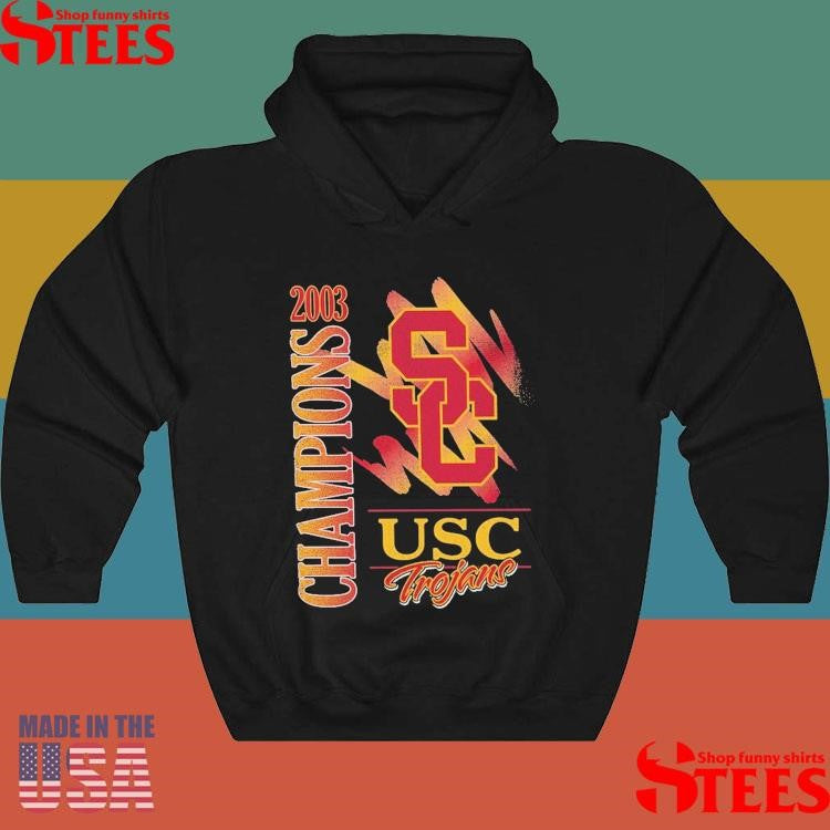 Mitchell & Ness Black Usc Trojans Retro Brush Mineral Wash Shirts