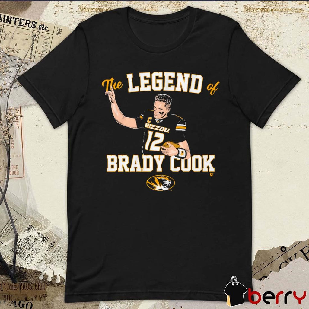Mizzou Tigers Football The Legend Of Brady Cook NCAA t-shirt
