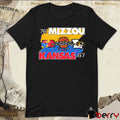 Mizzou Tigers Victory MU vs Kansas Jayhawks Basketball Border Showdown 2024 Dec 8 Columbia MO t-shirt