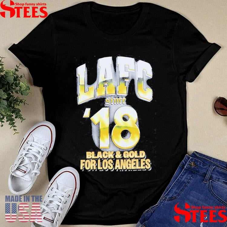 Mls Lafc ’18 Black & Gold For Los Angeles Shirts