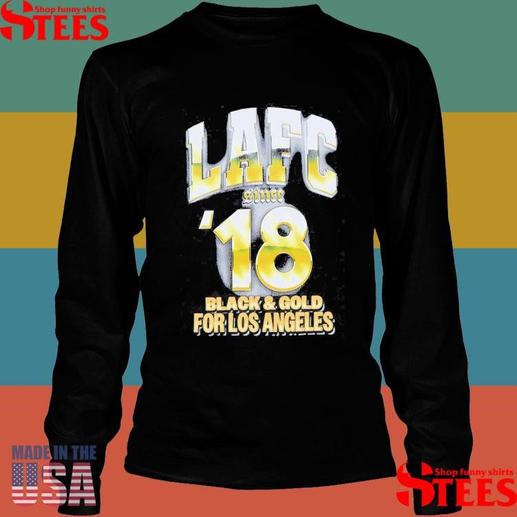 Mls Lafc ’18 Black & Gold For Los Angeles Shirts