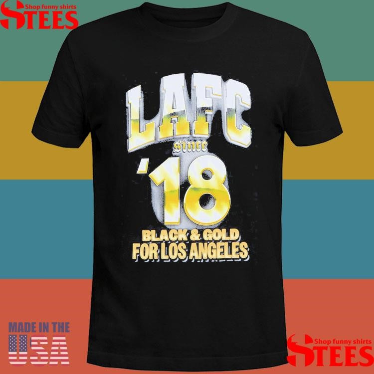 Mls Lafc ’18 Black & Gold For Los Angeles Shirts