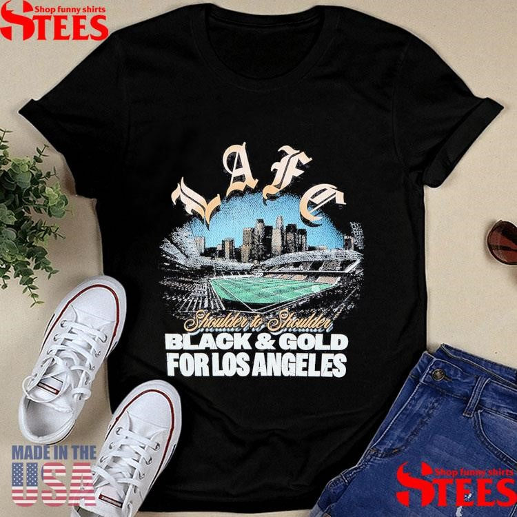 Mls Lafc Black & Gold For Los Angeles Shirts